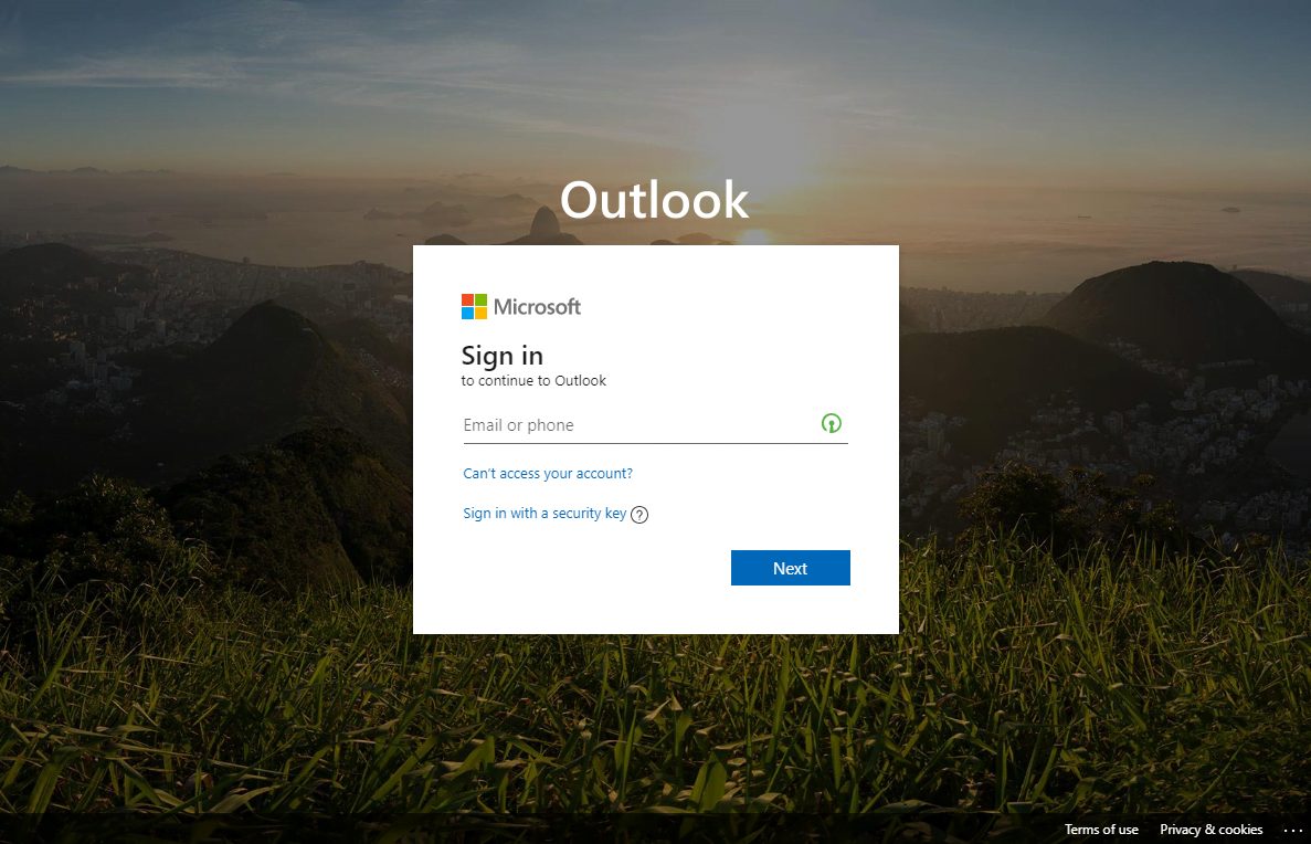 Buy Microsoft Outlook Scam Page Phishing Page – FUD, No Red Page, Offshore Bulletproof Hosting (15 Days Guaranteed)
